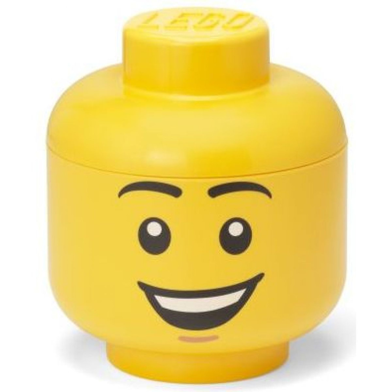 LEGO úložná hlava (velikost S) - šťastný chlapec
