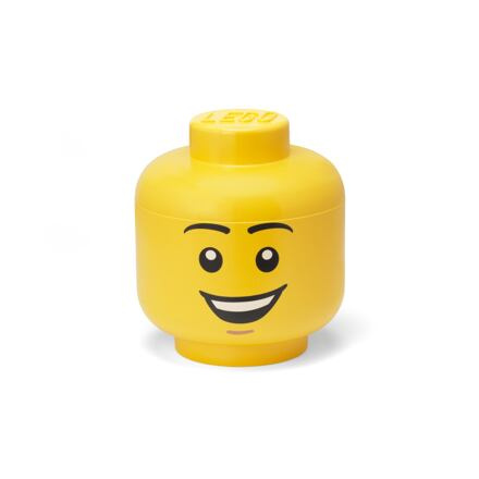 LEGO úložná hlava (velikost L) - šťastný chlapec