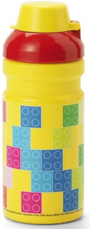 LEGO Brick fľaša na pitie - červená/žlta