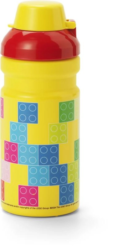 LEGO Brick fľaša na pitie - červená/žlta