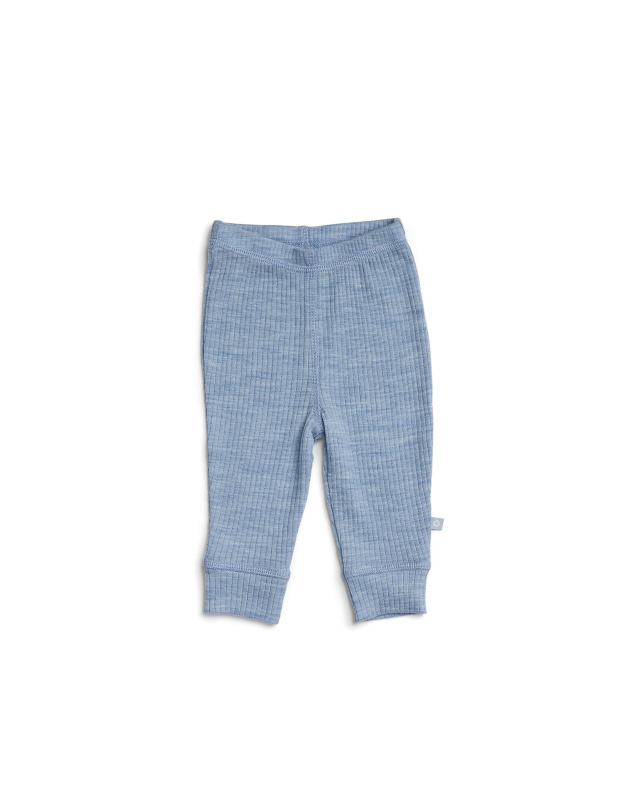 Merino legíny Smallstuff - modré light blue melange Velikost: 98