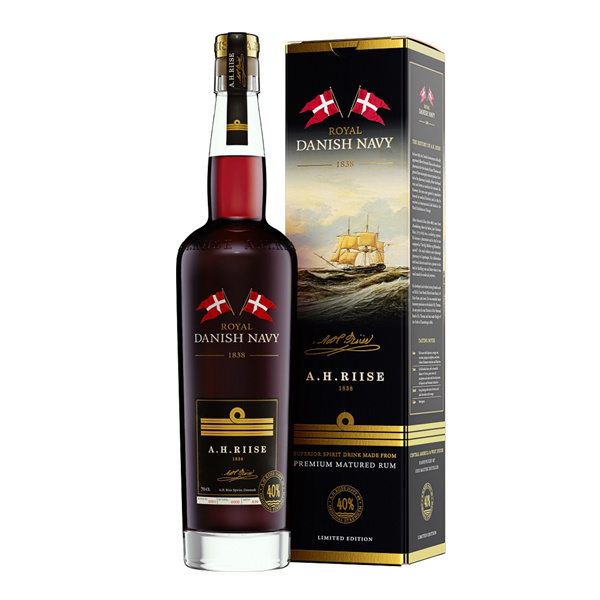 A.H.Riise Royal Danish Navy Rum 40% 0,7l (karton)