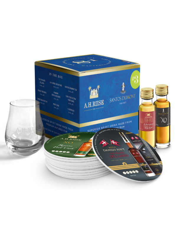 A.H. Riise Tasting Kit no.3 9x0,02l (dárkové balení 1 sklenice)