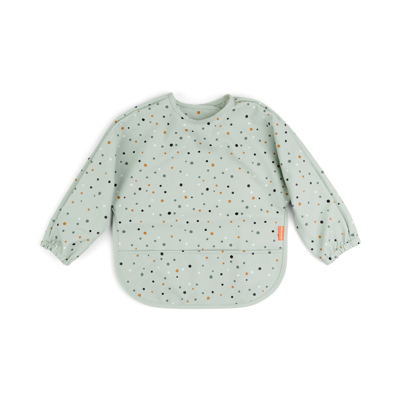 Done by Deer bryndáček s rukávy a kapsou Happy dots zelený