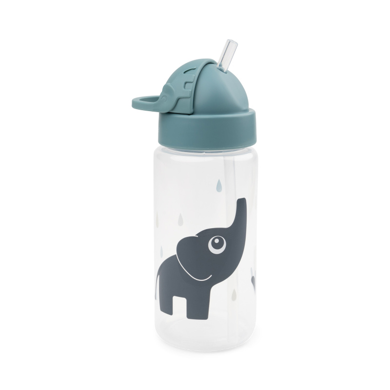 Done by Deer láhev s brčkem Elphee modrá 350 ml