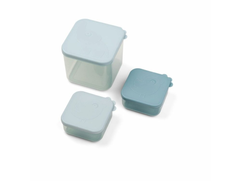 Done by Deer Potravinové boxy Elphee, vel. M 3ks - modré