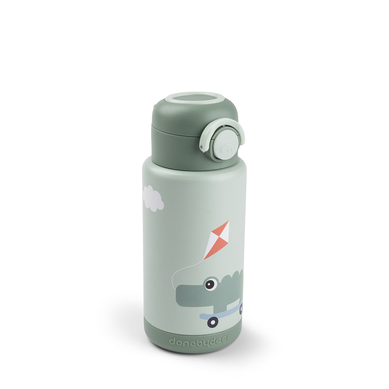 Done by Deer termo láhev Playground zelená 340 ml
