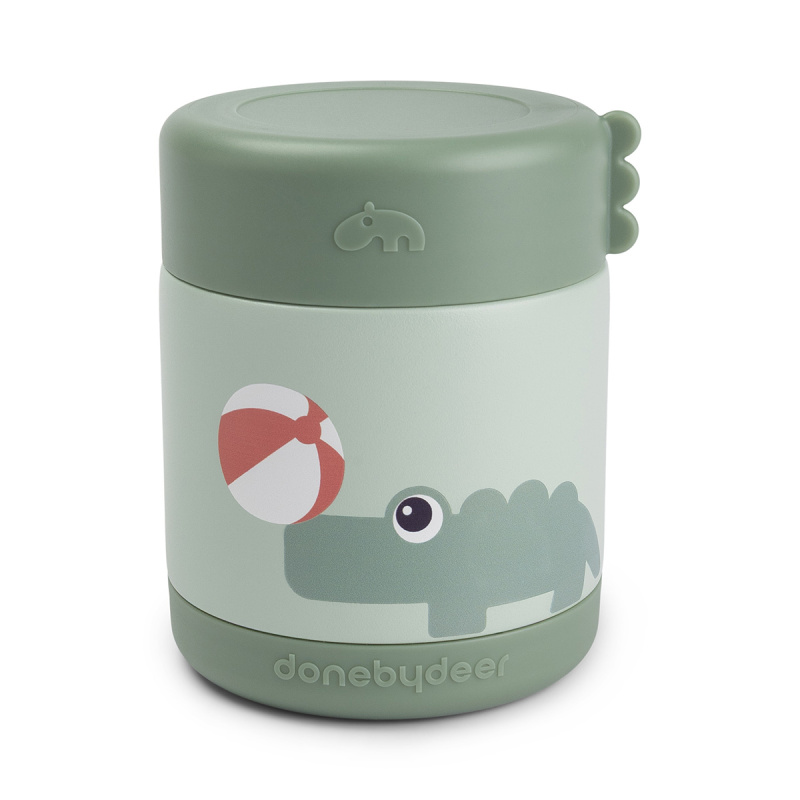 Done by Deer Dětská termonádoba 300 ml - Playground Zelená
