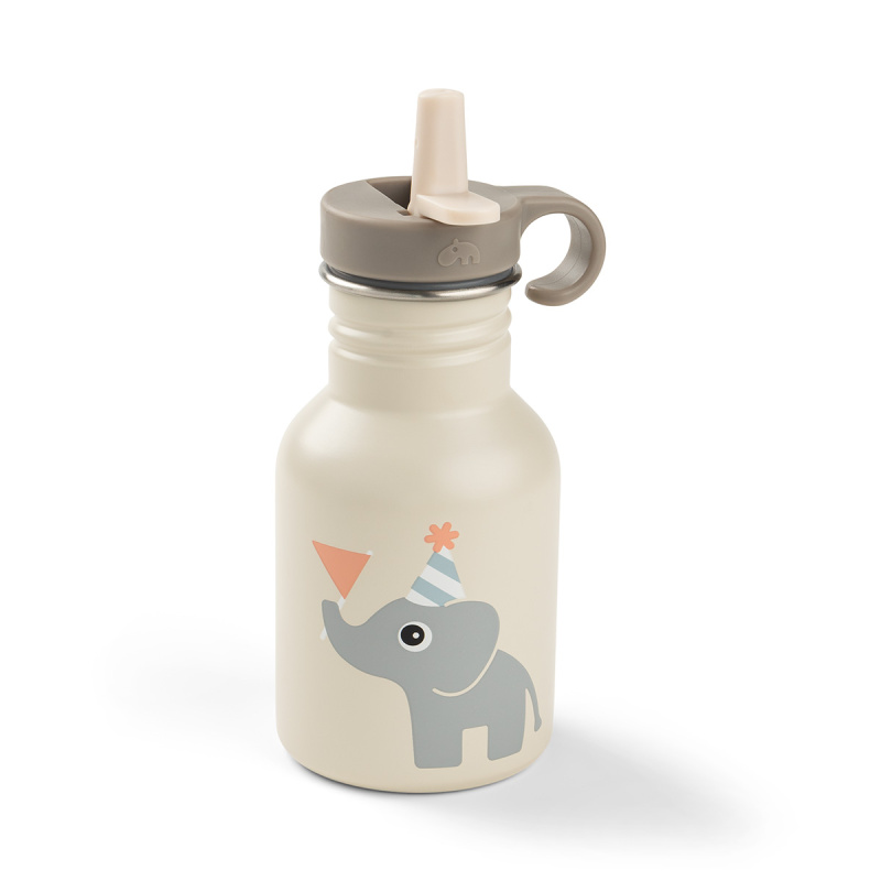 Done by Deer nerezová dětská láhev Celebration písková 350 ml