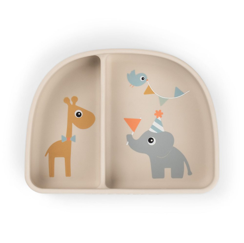 Done by Deer Stick and stay jídelní talíř Celebration - Pískový