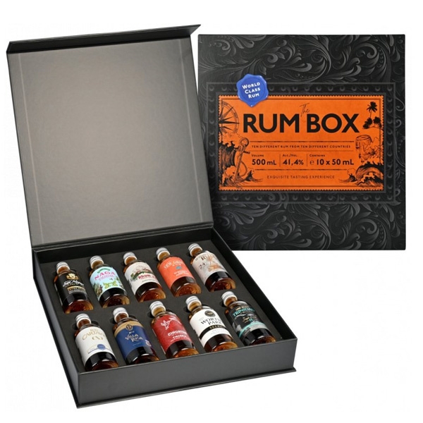 The Rum Box Blue edition 40–45% obj. 10×0,5 l