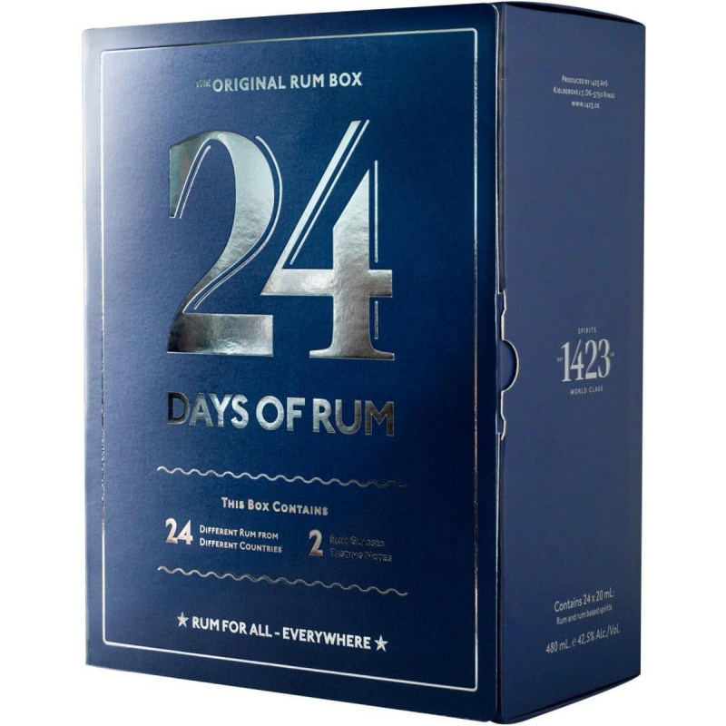 24 Days of Rum The Original Rum Calendar Blue Edition