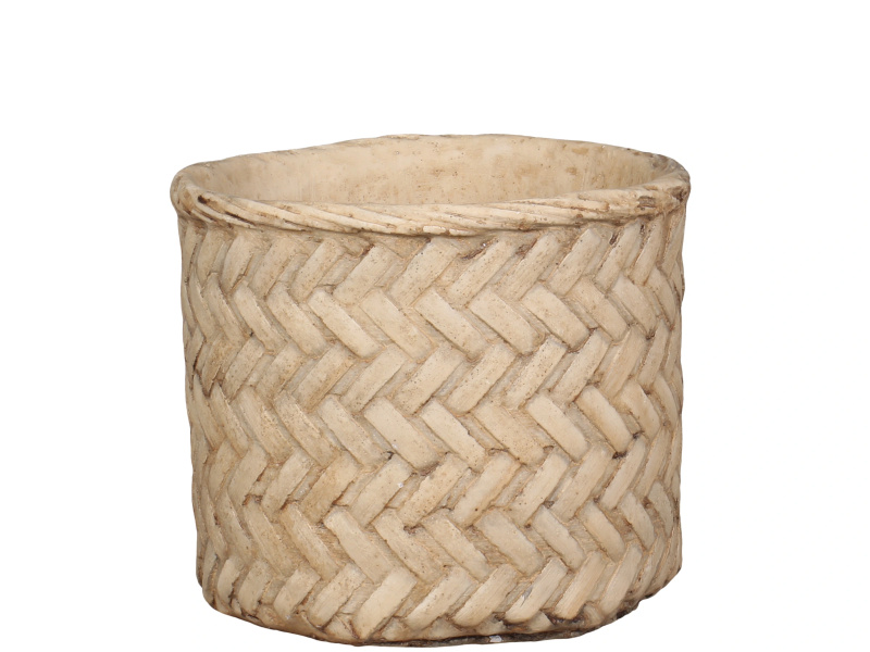 Obal na květináč Corte s pleteným vzorem, Ø 16,5 cm