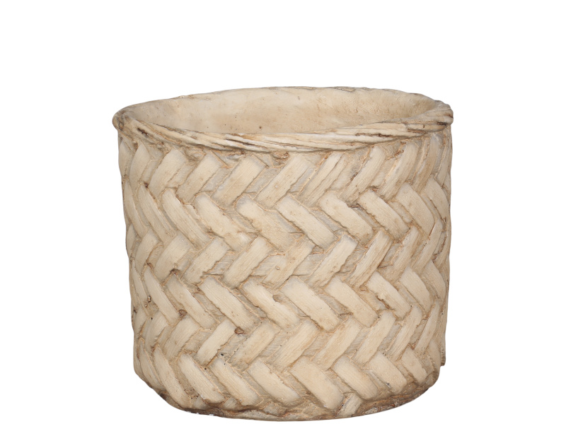Obal na květináč Corte s pleteným vzorem, Ø 20 cm