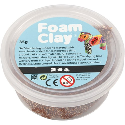 Creative Samotvrdnoucí modelovací pěnová hmota Foam Clay HNĚDÁ