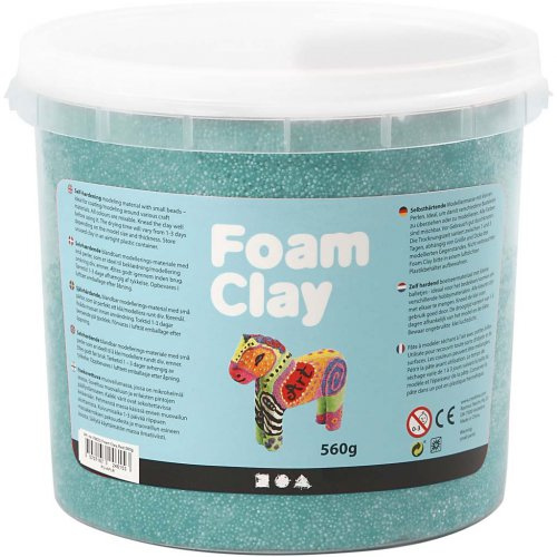 Creative Samotvrdnoucí modelovací pěnová kuličková hmota Foam Clay TMAVÁ ZELENÁ 560g