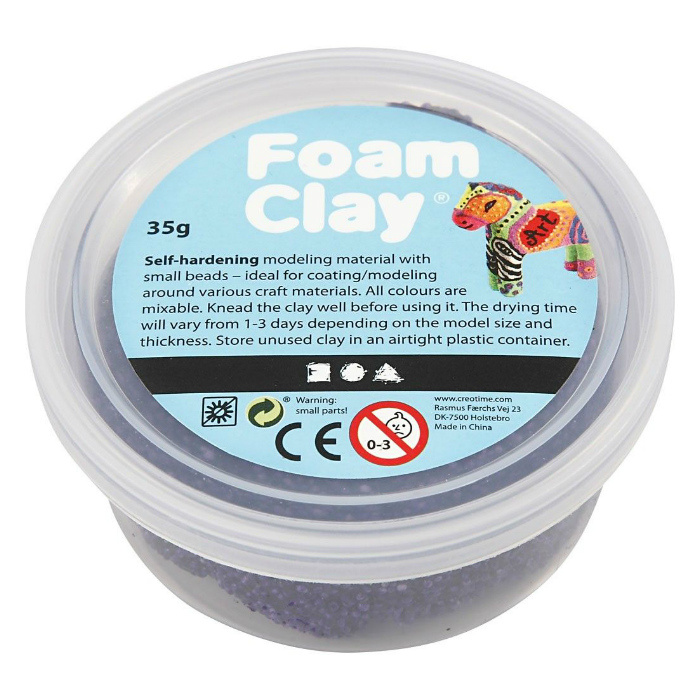 Creative Samotvrdnoucí modelovací pěnová hmota Foam Clay FIALOVÁ