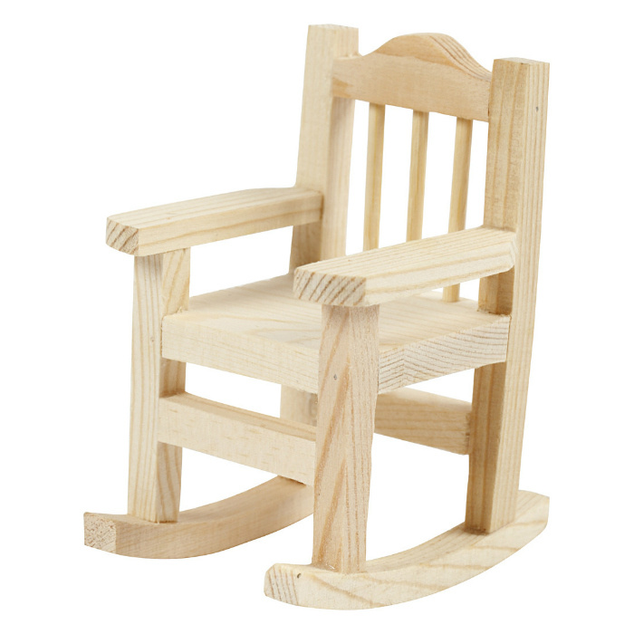 Dřevěná houpací židlička 5,7x6,7x9cm