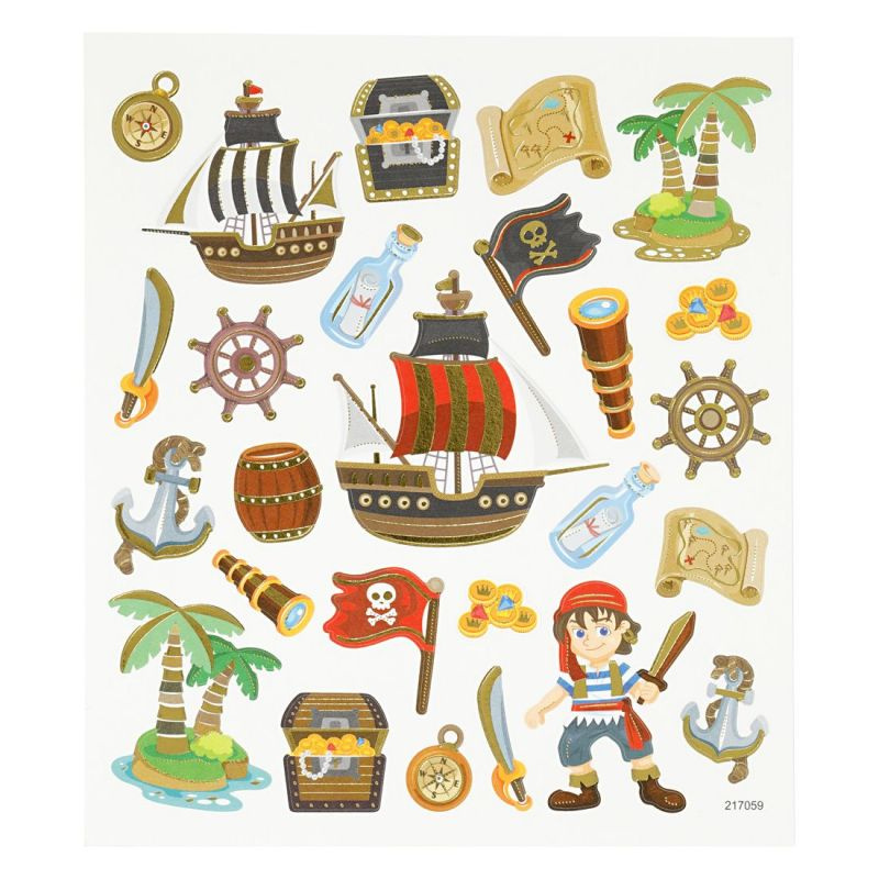 Samolepky 15x16,5cm - Pirát a moře