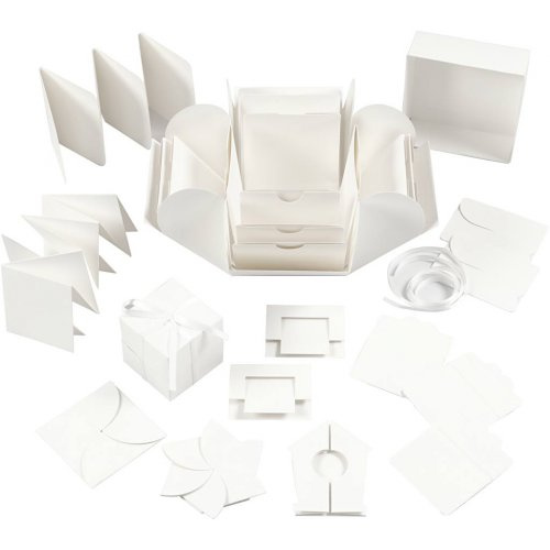 Creative Exploding box k dotvoření BÍLÁ