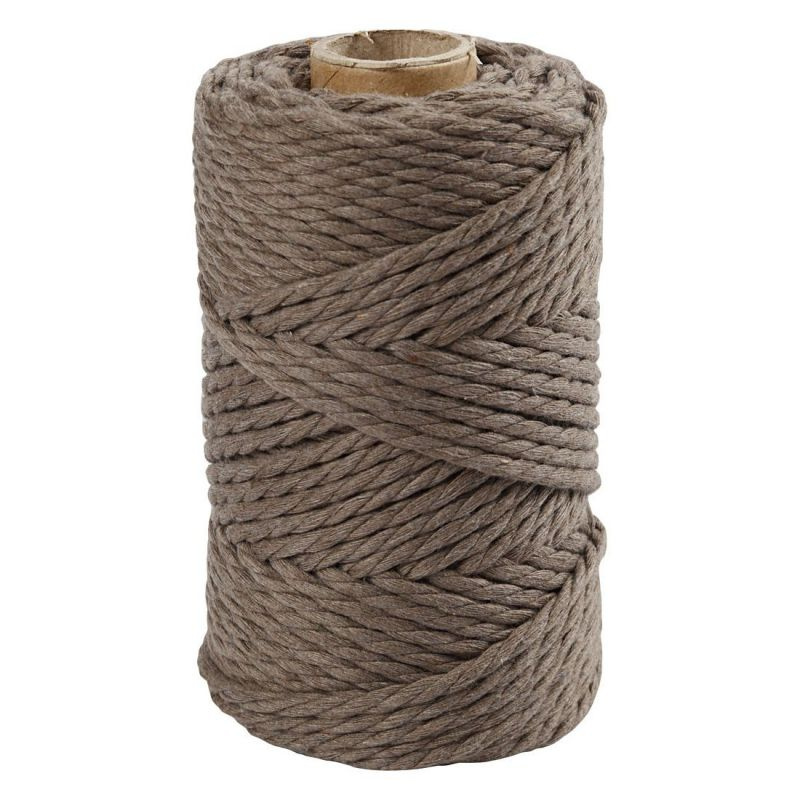 Macramé příze 4mmx55m světle hnědá