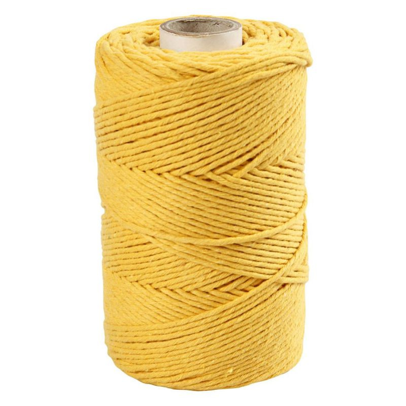 Macramé příze 2mmx198m žlutá