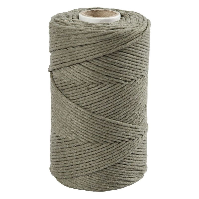 Macramé příze 2mmx198m mechově zelená