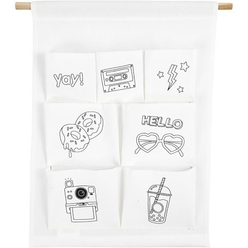 Creative Organizér s 7 kapsami, 46 x 34 cm na zavěšení s motivy