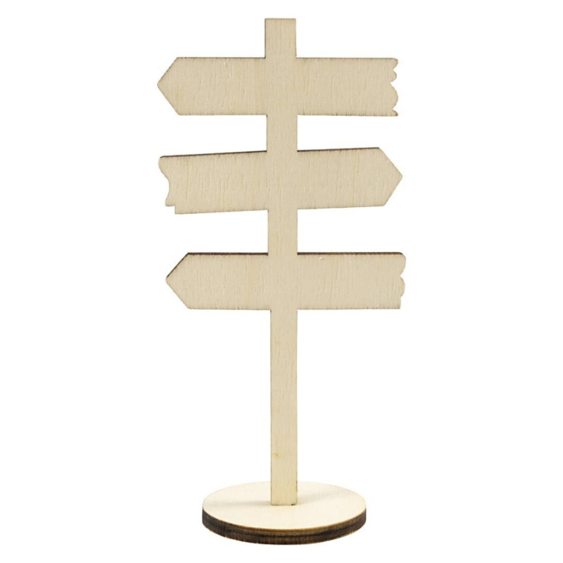 Creative Company Dřevěný rozcestník 12 × 6 cm
