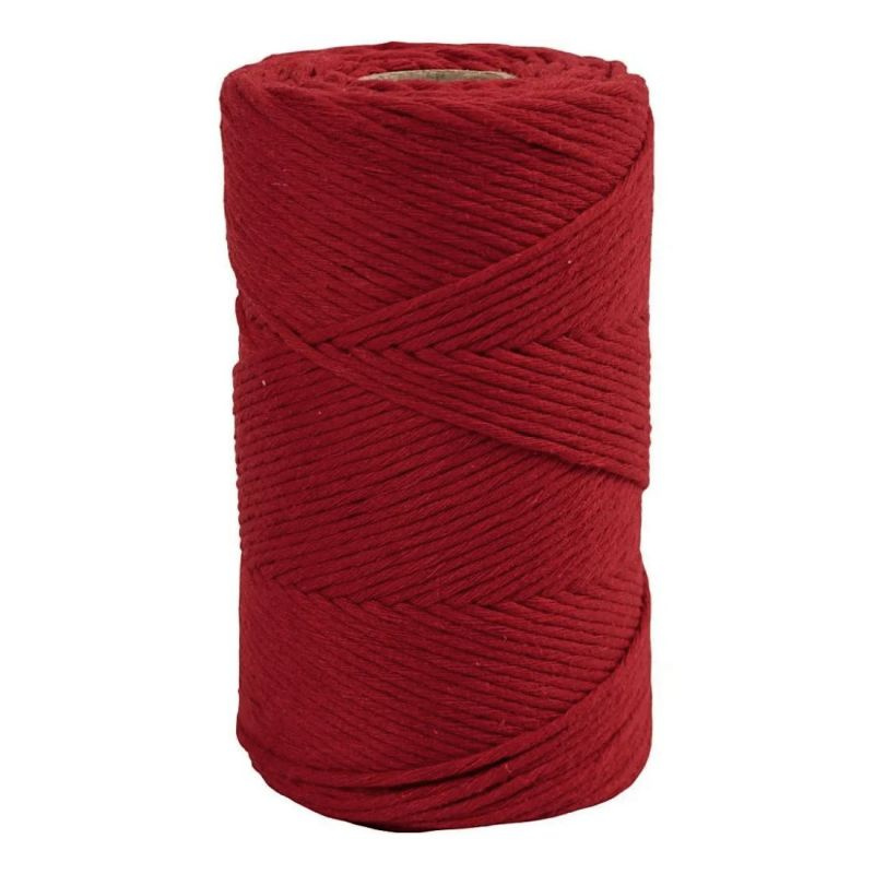 Macramé příze 2mmx198m červená