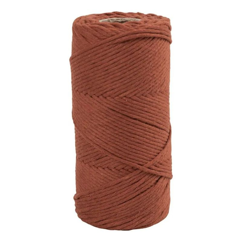 Macramé příze 2mmx198m hnědá