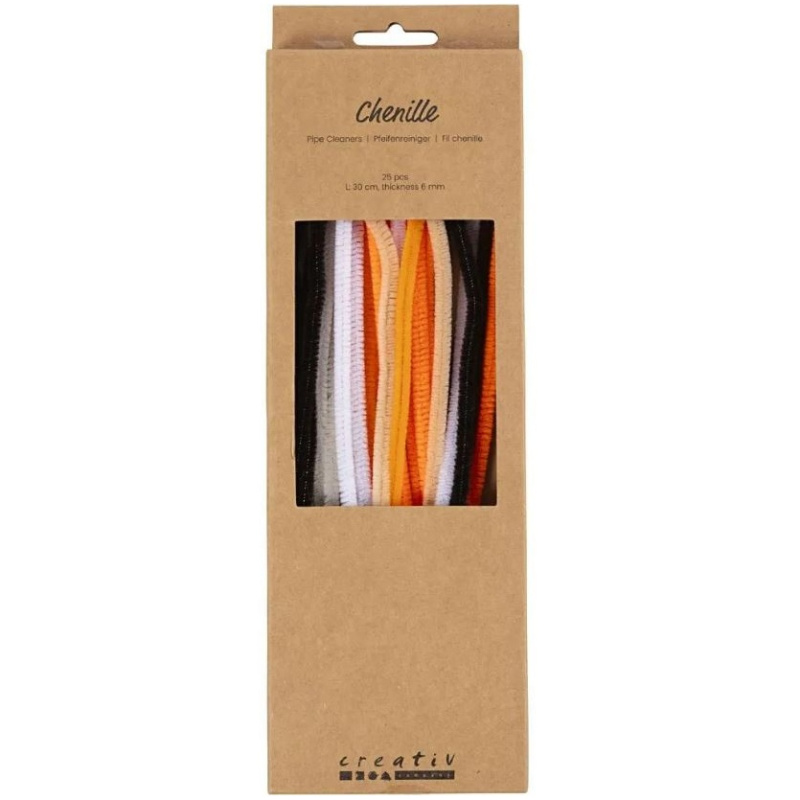 Chlupaté modelovací drátky (25ks) - halloween mix