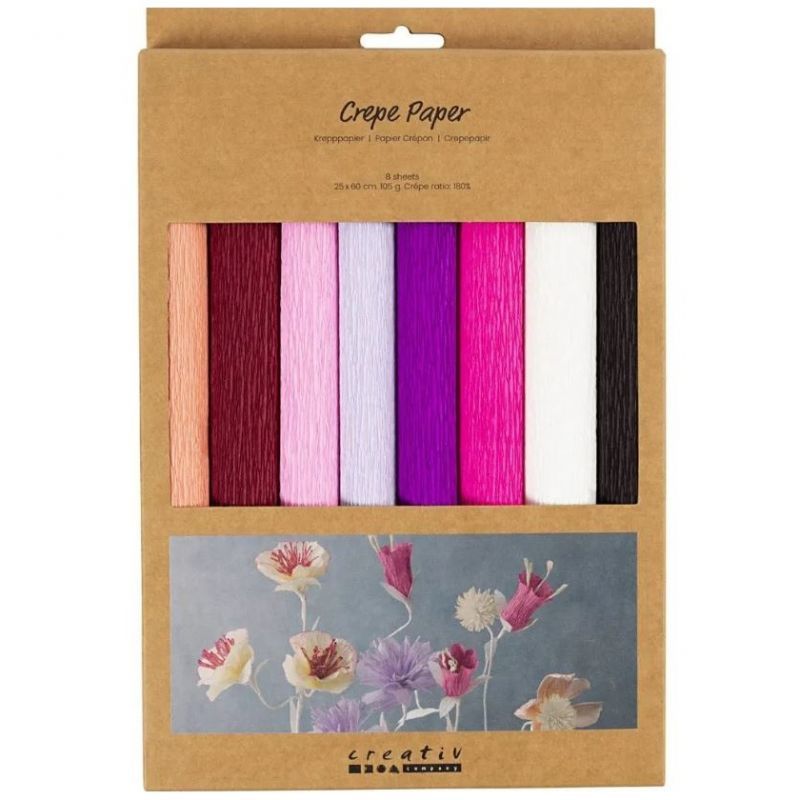 Creative Krepový papír RŮŽOVOFIALOVÉ BARVY