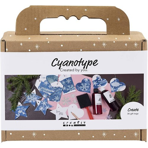 Creative Modrobílá Kyanotypie - kreativní sada