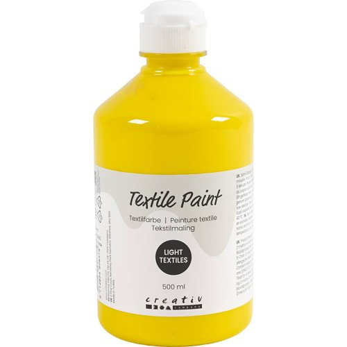 Creative Barva na textil CREATIV 500 ml PRIMÁRNÍ ŽLUTÁ
