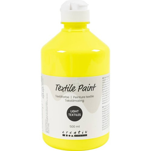 Creative Barva na textil CREATIV 500 ml NEONOVÁ ŽLUTÁ