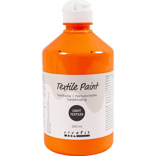 Creative Barva na textil CREATIV 500 ml NEONOVÁ ORANŽOVÁ
