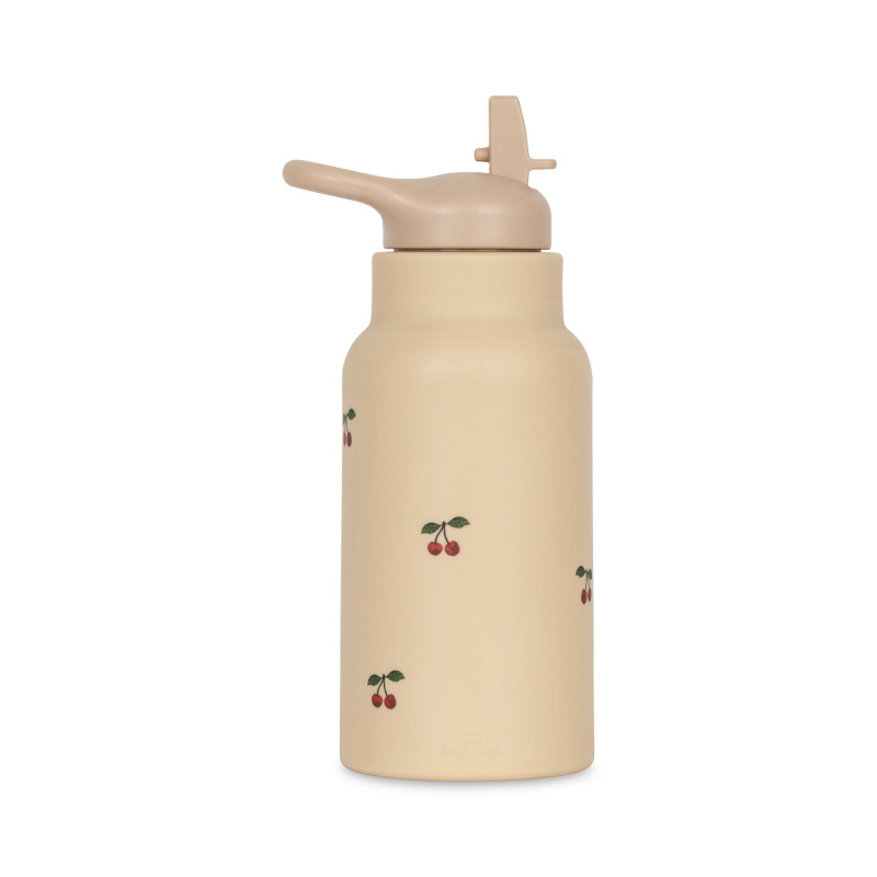 KONGES SLOJD Silikonová láhev 420ml - CHERRY