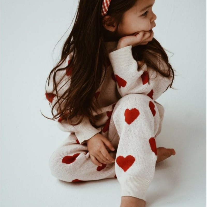 KONGES SLOJD Kalhoty LAPIS - BUTTERCREAM HEART Velikost: 6m
