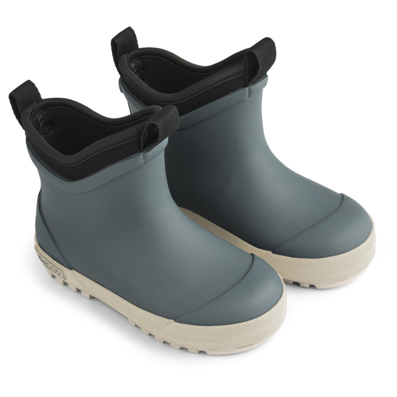 LIEWOOD Holínky s neoprenem Ruby - Whale blue/sandy mix Velikost: 27