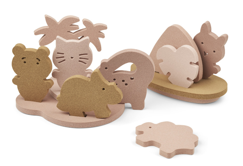 LIEWOOD Zvířátka do vany George - Rose multi mix