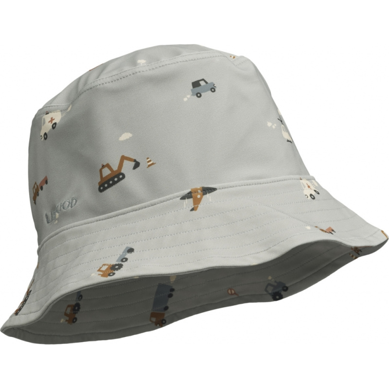 LIEWOOD Klobouk Matty - Vehicle/dove blue mix Velikost: 9-12m