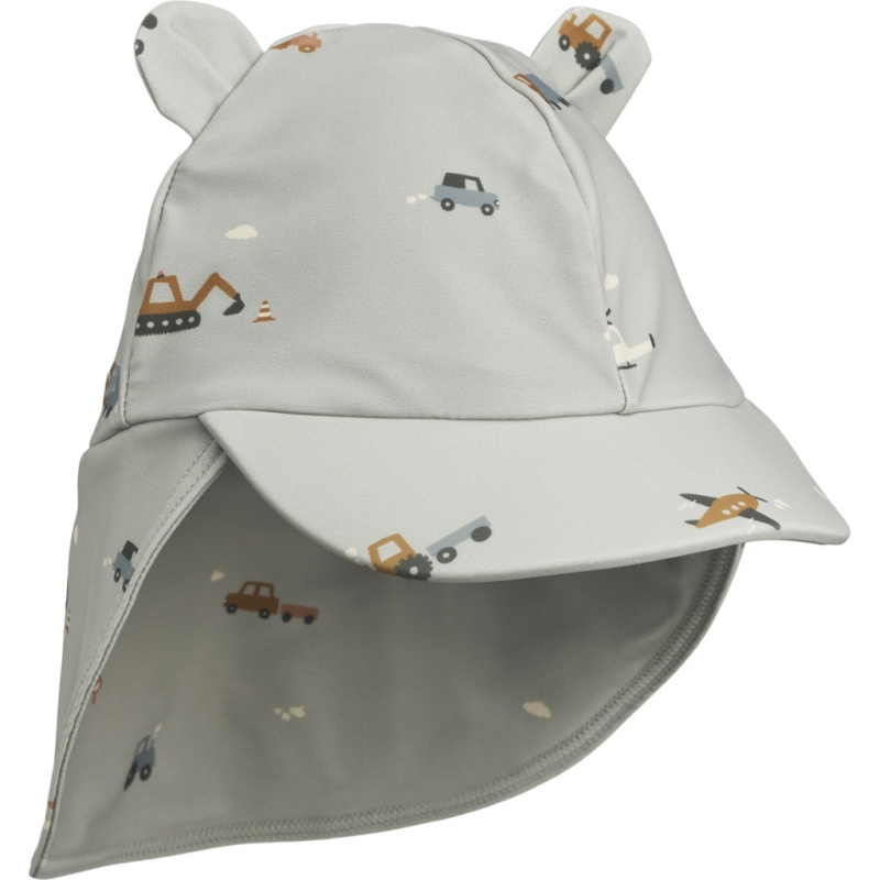 LIEWOOD Klobouček do vody Senia - Vehicles/dove blue Velikost: 0-3m