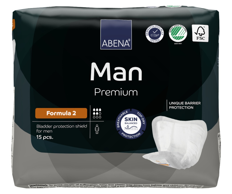 ABENA Man premium formula 2 inkontineční vložky 15 kusů