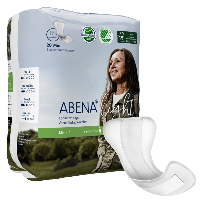 ABENA Light mini 1 inkontinenční vložky 20 kusů