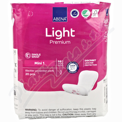 ABENA Light mini 1 inkontinenční vložky 20 kusů