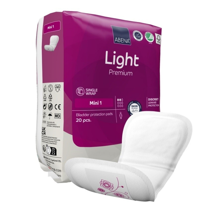 ABENA Light mini 1 inkontinenční vložky 20 kusů