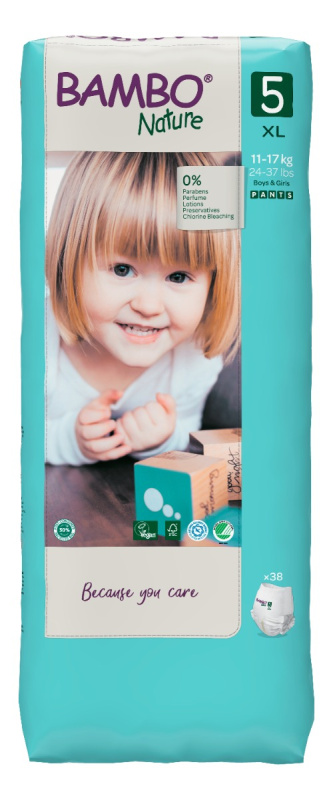 Abena Bambo Nature Pants 5 XL pro 12-18kg (38ks)