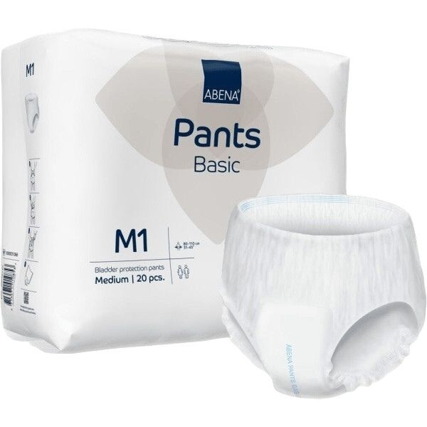 ABENA PANTS BASIC M1 KALHOTKY ABSORPČNÍ NAVLÉKACÍ, PRODYŠNÉ, BOKY 80-11