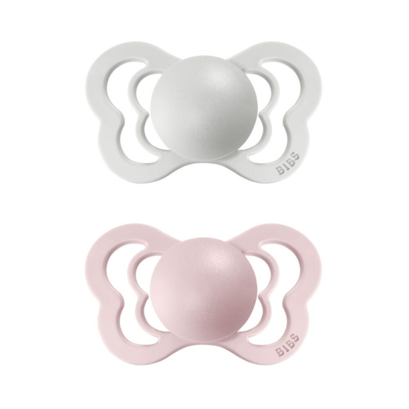 BIBS Couture Natural Rubber Size 1: 0+ months dudlík Haze / Blossom 2 ks